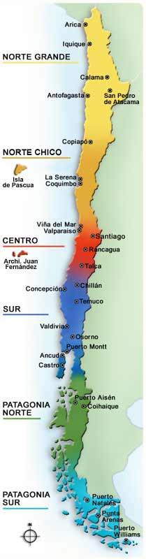 Map of Chile