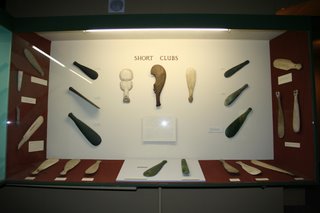 Maori clubs, Southland Museum, New Zealand