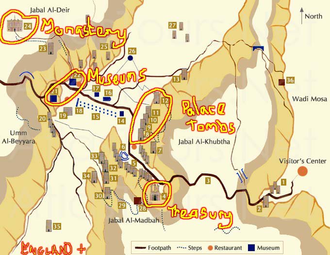 petra jordan maps