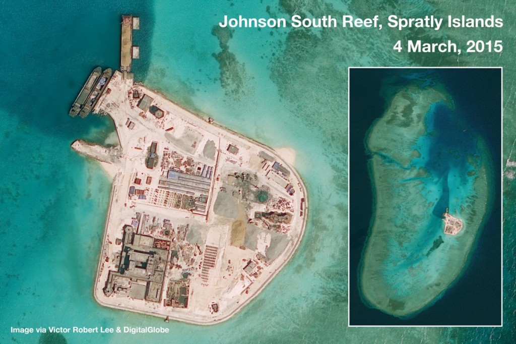 Aerial Photograph of Johnson South Reef