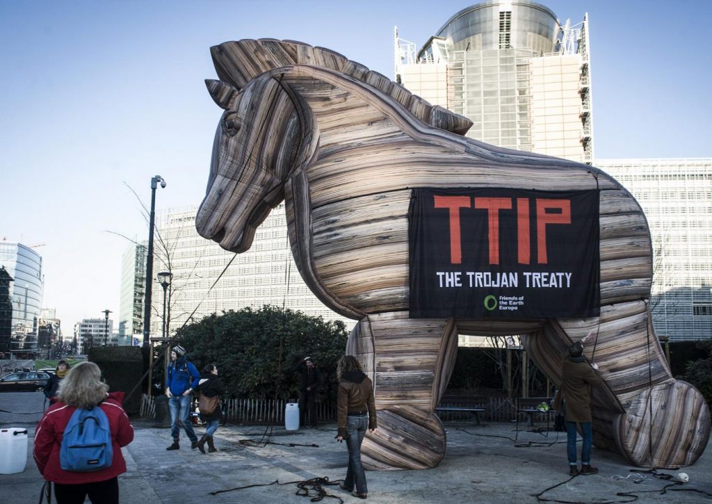 TTIP trojan horse pictured