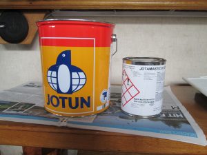 Jotun 2 pack epoxy for narrowboats.