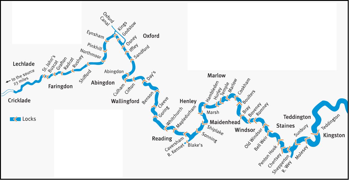 Taking a narrowboat on the Thames - Narrowboat book mooring on Thames