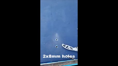 Small holes for solar cable