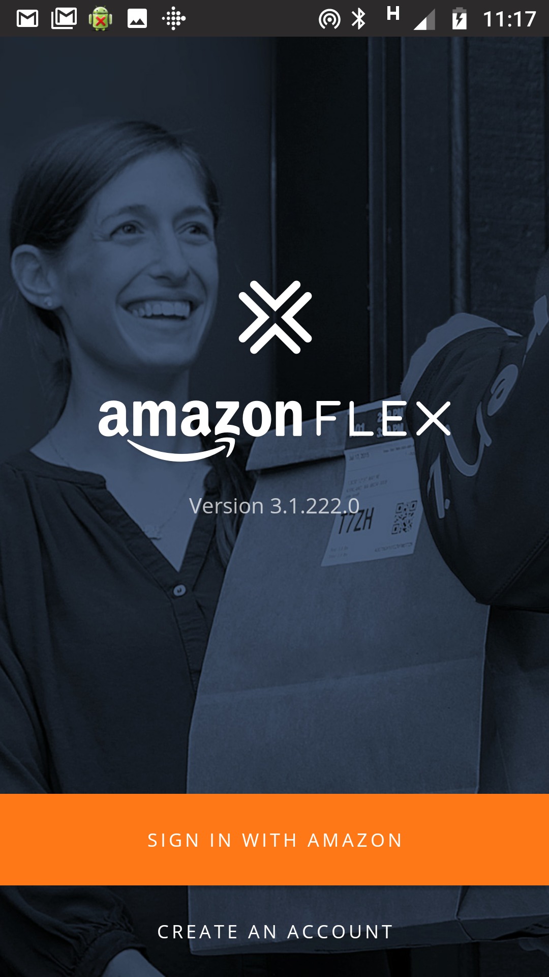 Amazon Flex updating the App