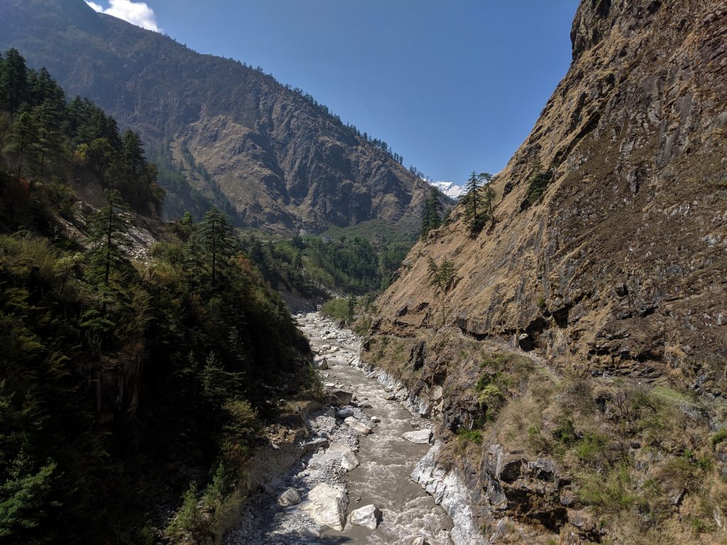 Kali Gandaki river between Kalopani and Tadopani