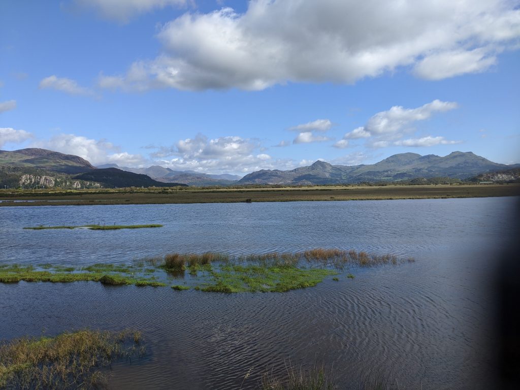 A view across the estuary at Porthmadog