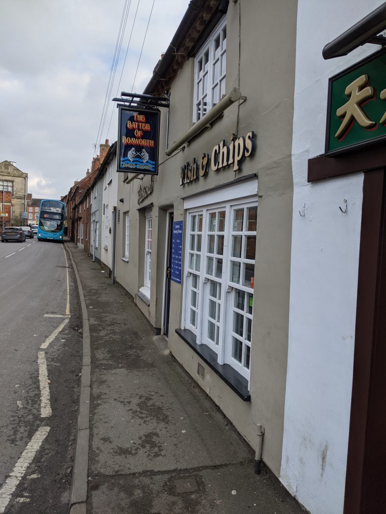 Batter of Bosworth chippy - Market Bosworth