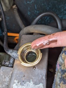 Oil in coolant