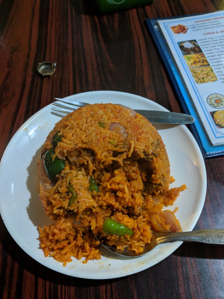 Chicken balti, Pokhara 20/04/2019