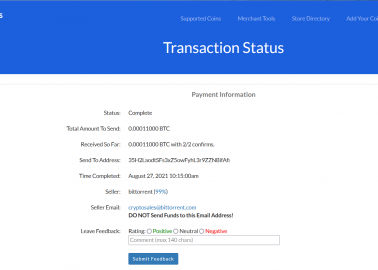 My first Bitcoin purchase