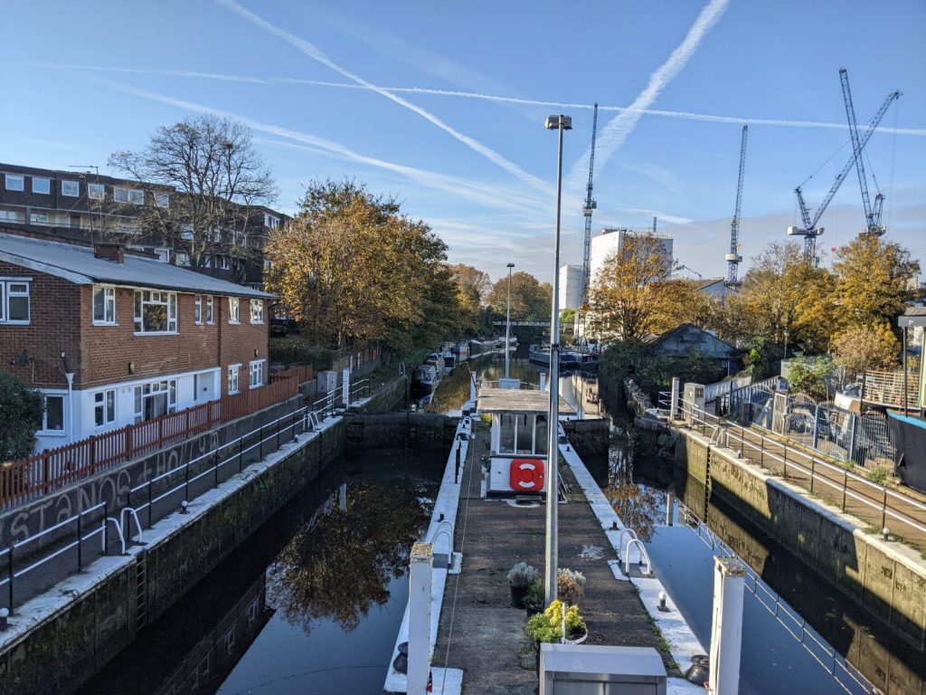 Brentford Lock from above