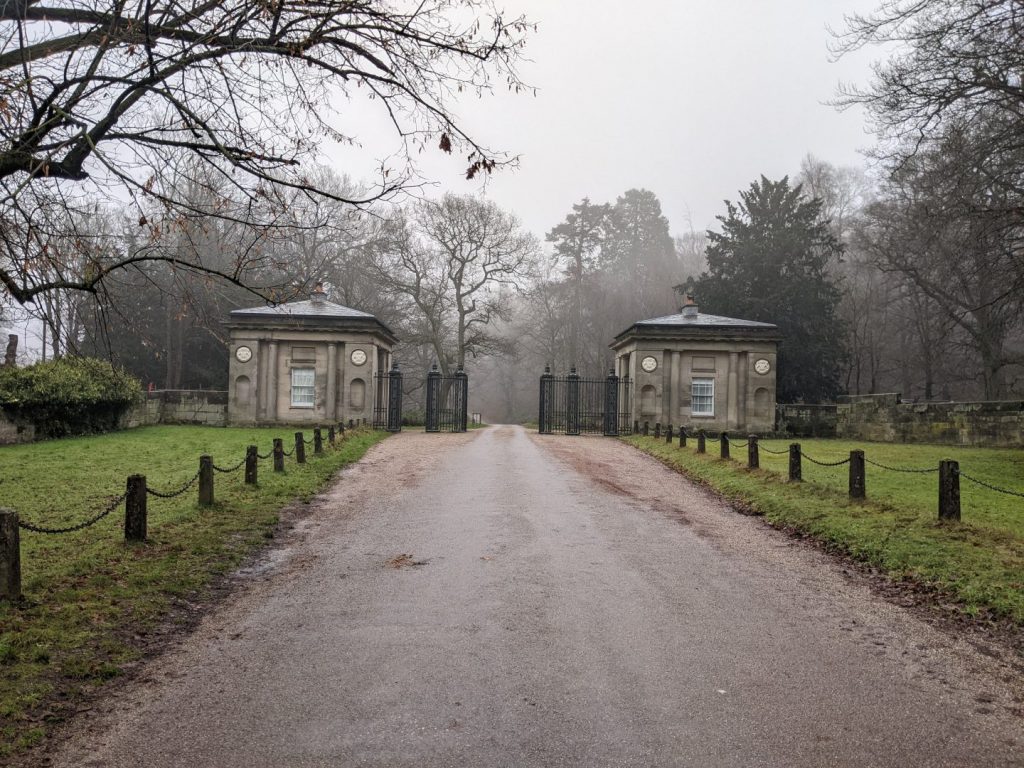 The gates to Shugborough Hall