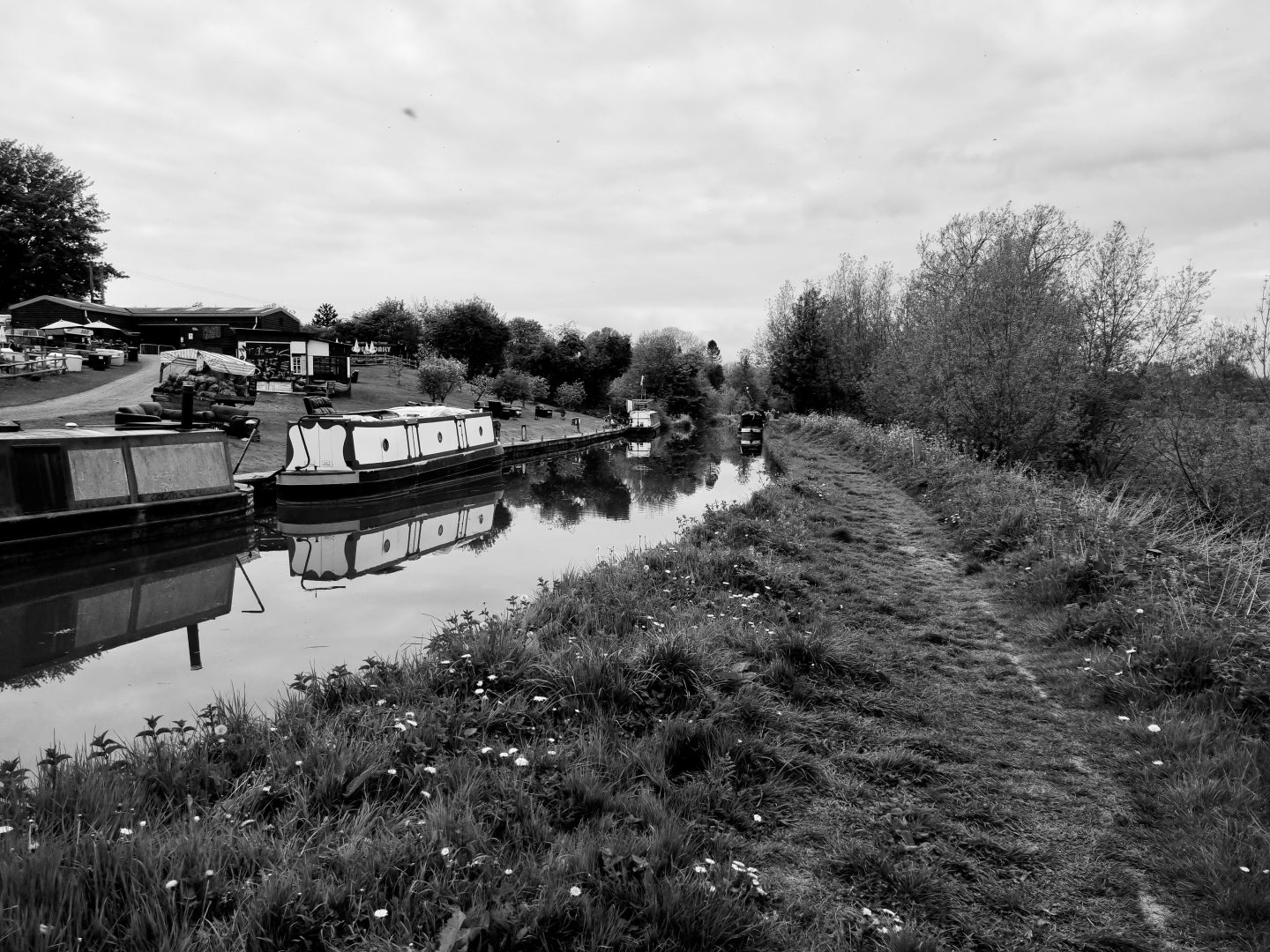 Narrowboats at Pig Place