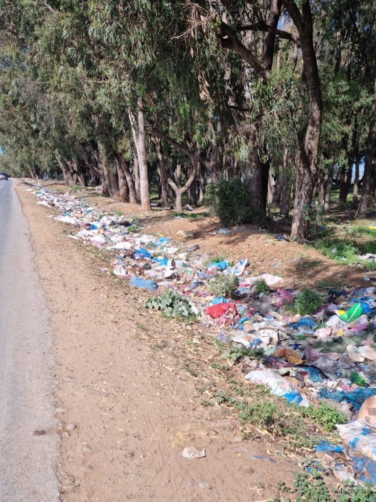 Fly tipping on the road to Rabat - Morocco