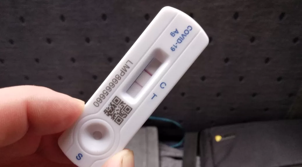 Slight positive lateral flow test October 2023