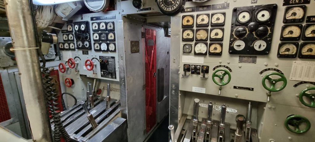 Onboard Submarine - Engine room control panel