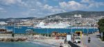 A cruise ship in Kusadasi