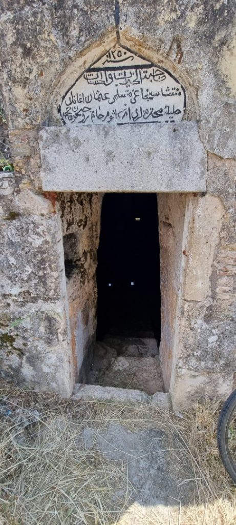 Aquifer cistern on hillside