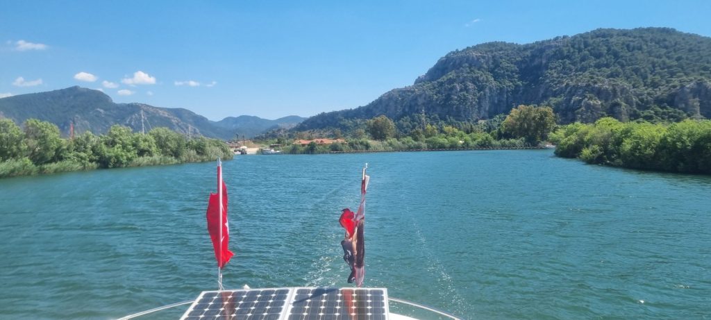 Boating on the Dalyan Straight