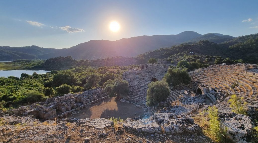 Sunset over the Amphitheatre at Kaunos