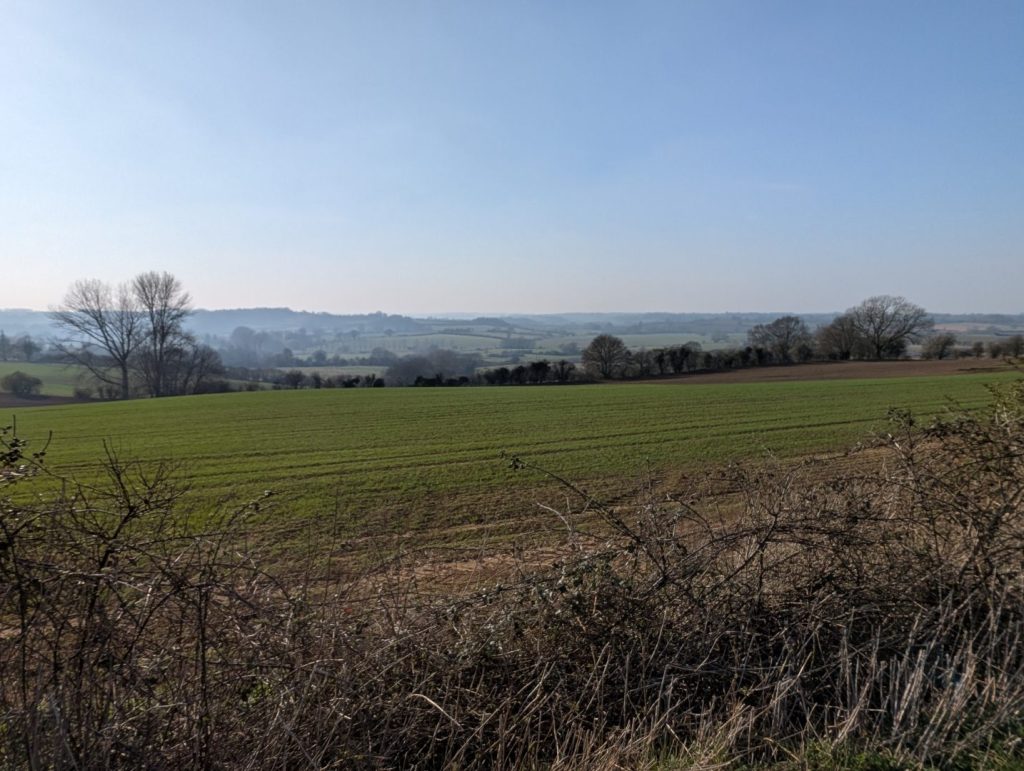 View from Summerton across the Cherwell valley