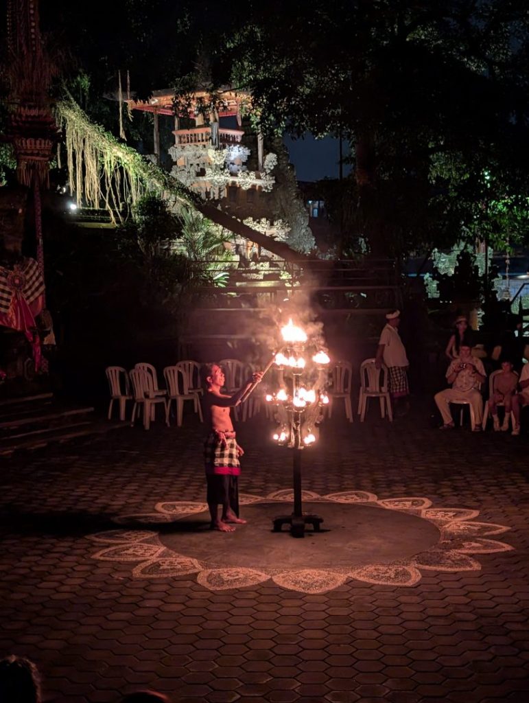 Ubud Fire and Trance display
